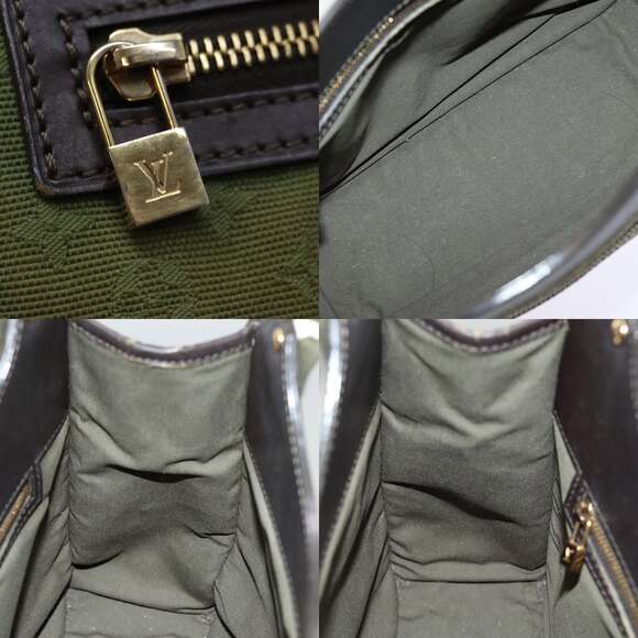 LOUIS VUITTON Monogram Mini Sac Catline Hand Bag Tst Khaki M92327 - Picture 11 of 12